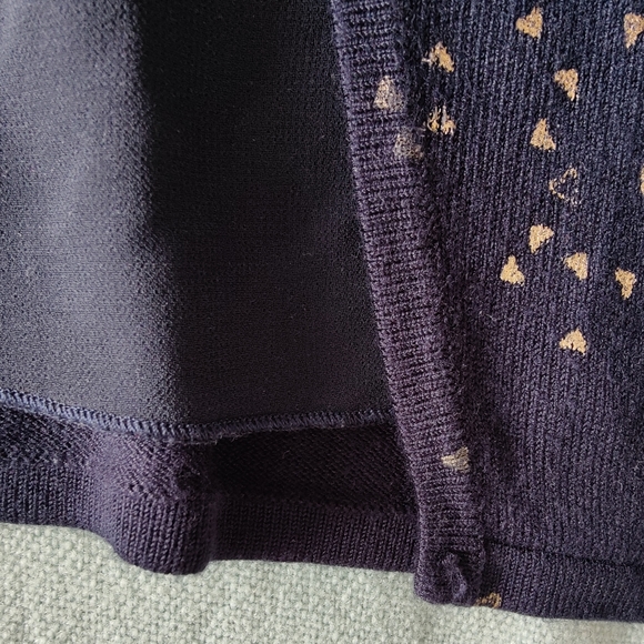Navy Blue 🔵 with tiny gold heart Short Sleeve Sweater | Leo & UGO 🇫🇷 - Picture 10 of 14